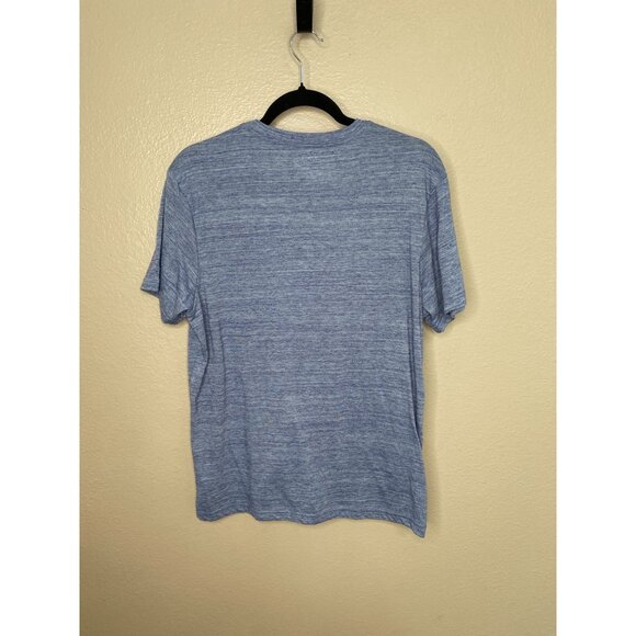 Hurley Mens Blue Graphic T-Shirt Medium Lightweight Casual Comfort Tee polyester - Picture 6 of 7